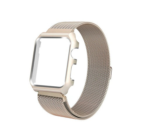 Stainless Steel Apple Watch Strap with Case
