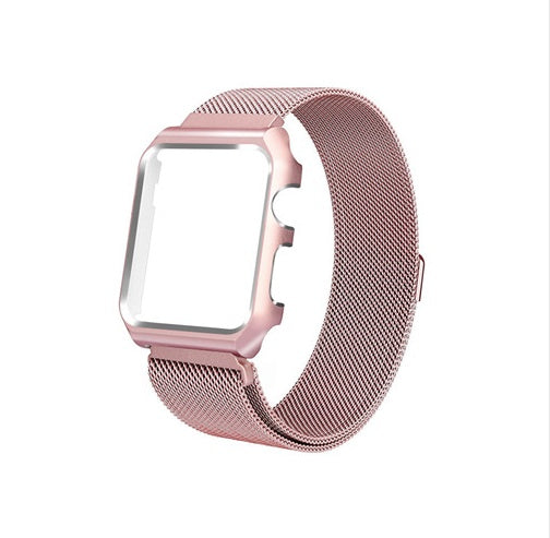 Stainless Steel Apple Watch Strap with Case