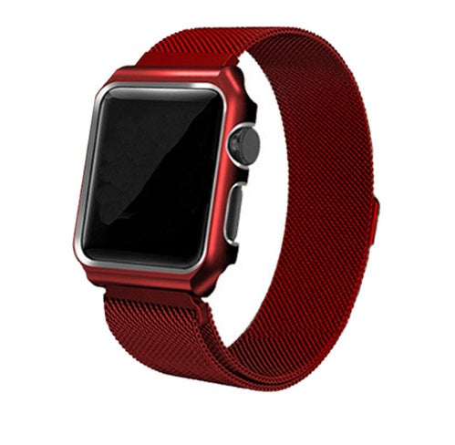 Stainless Steel Apple Watch Strap with Case