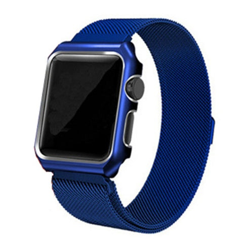 Stainless Steel Apple Watch Strap with Case