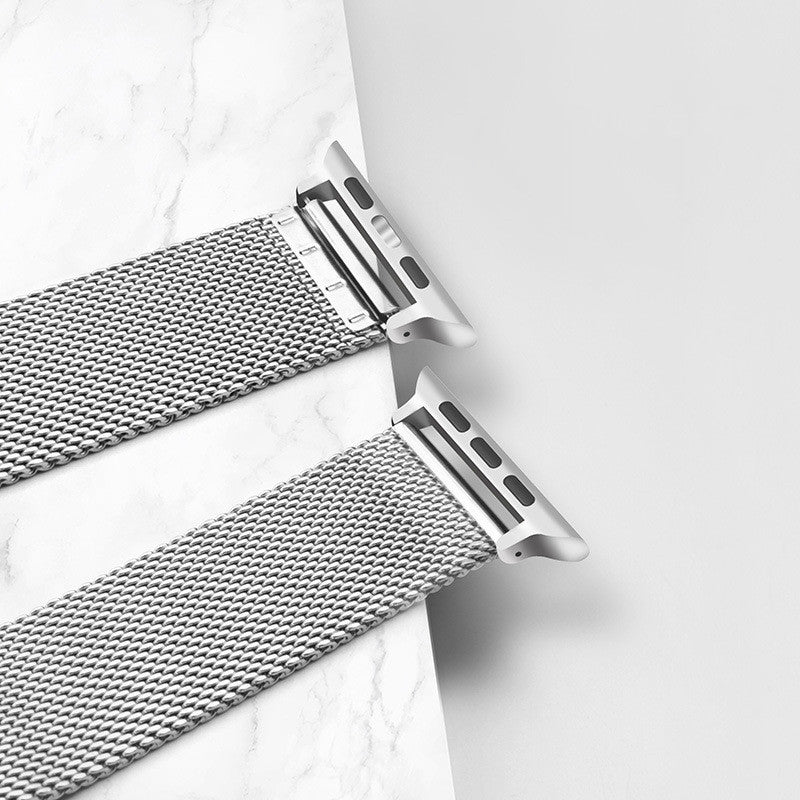 Mesh Stainless Steel Apple Strap