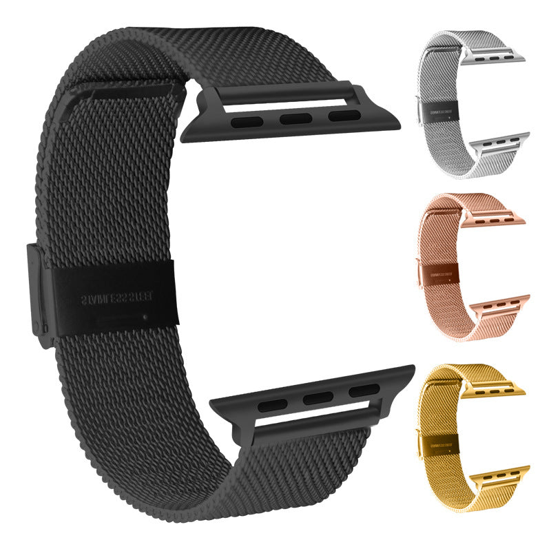 Mesh Stainless Steel Apple Strap