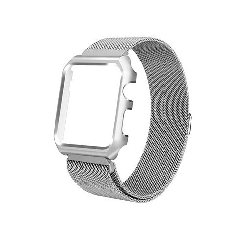 Stainless Steel Apple Watch Strap with Case