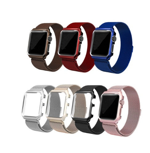 Stainless Steel Apple Watch Strap with Case
