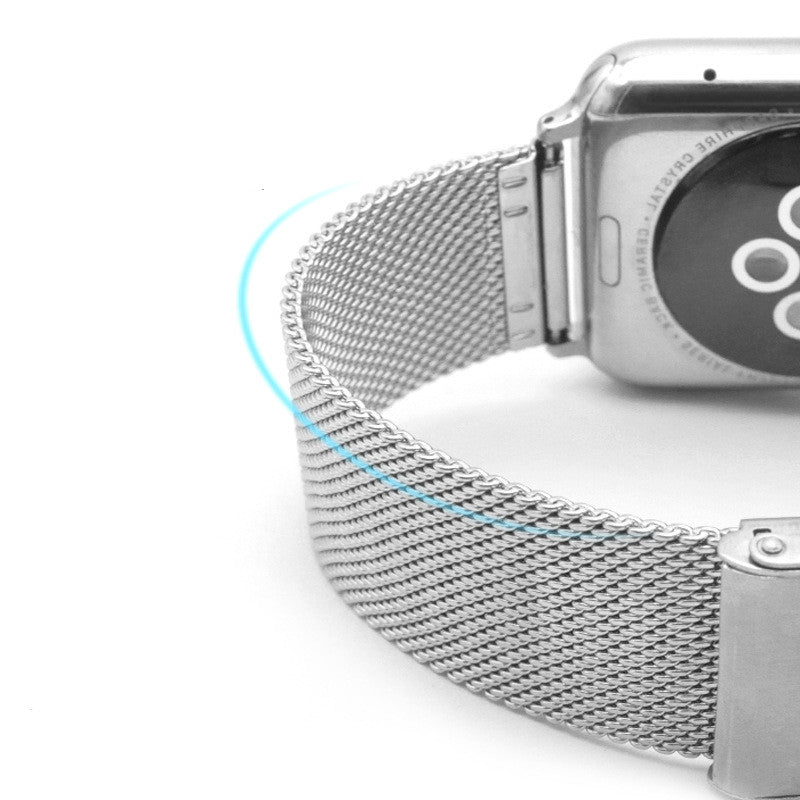 Mesh Stainless Steel Apple Strap