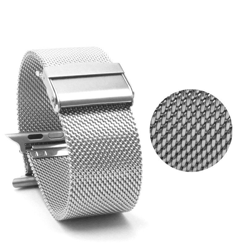 Mesh Stainless Steel Apple Strap