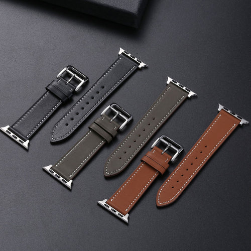 Casual Leather Watch Strap